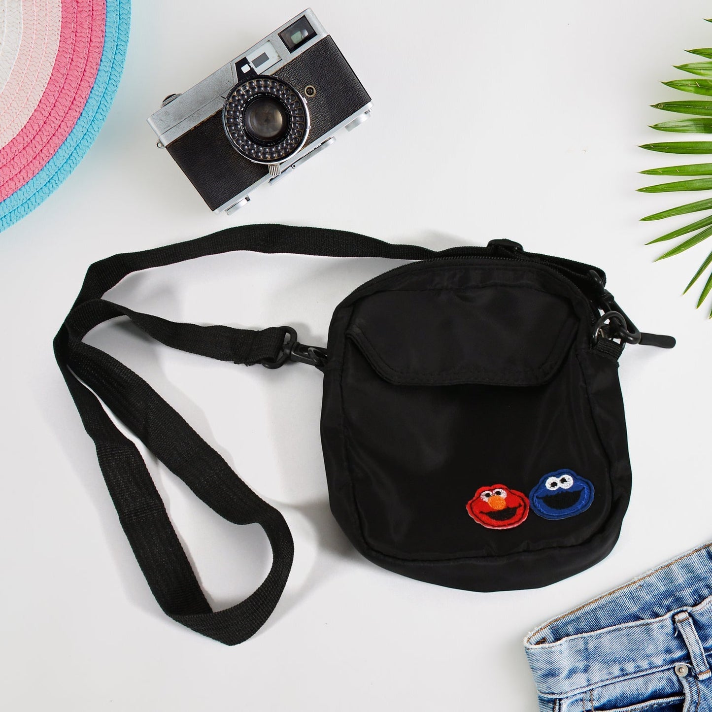 Women Nylon Joker Cute Messenger Bag Shoulder Bag Small Square Bag Mihikart