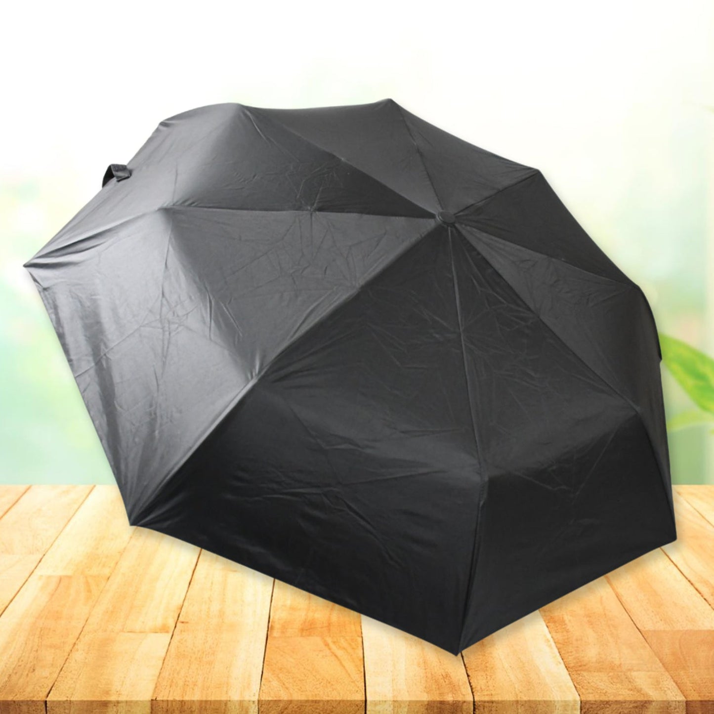 2 Fold Manual Open Umbrella| Windproof, Sunproof & Rainproof with Sturdy Steel Shaft & Wrist Straps | Easy to Hold & Carry | Umbrella for Women, Men & Kids - mihikart.com Health & Personal Care