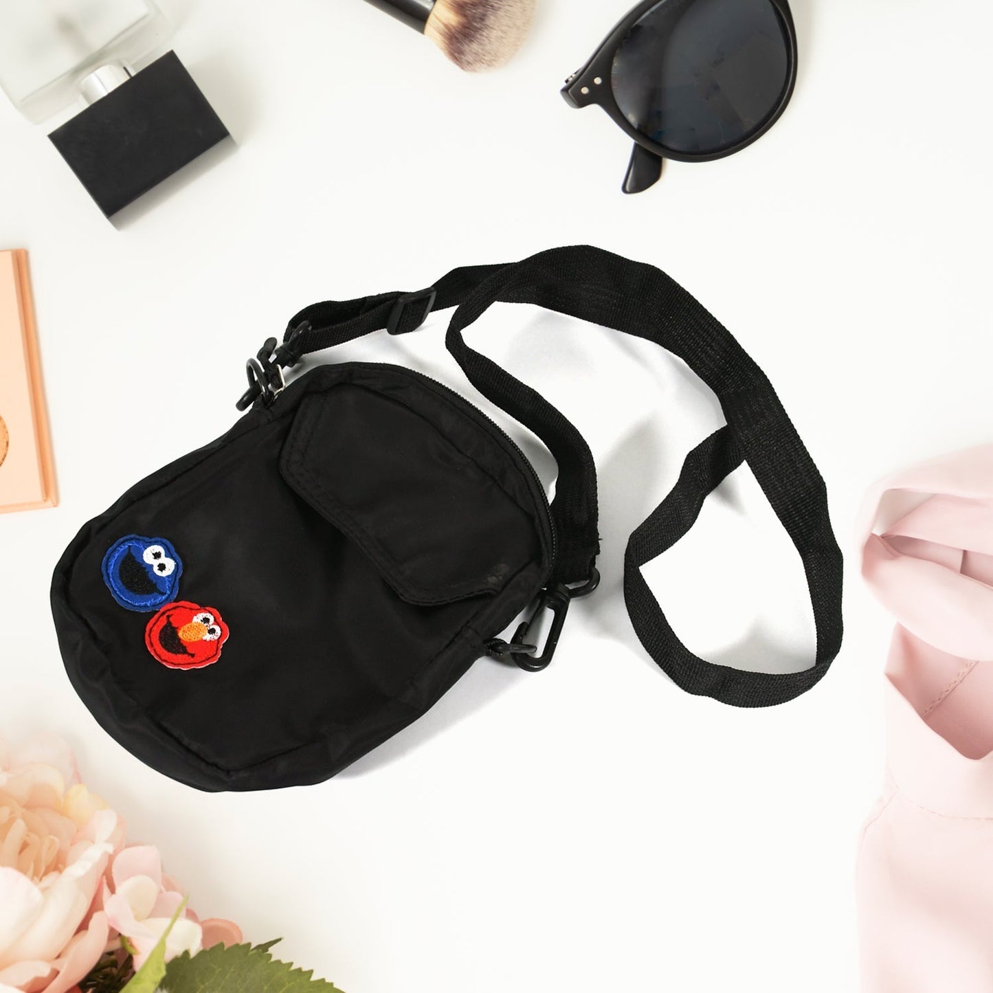 Women Nylon Joker Cute Messenger Bag Shoulder Bag Small Square Bag Mihikart