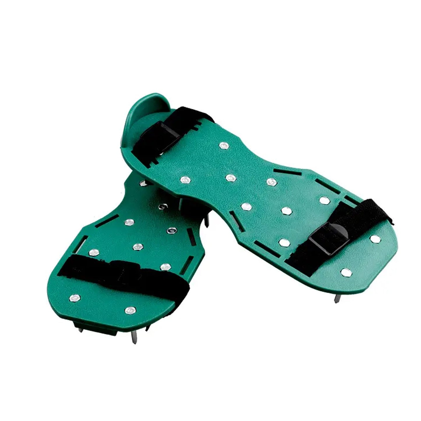 Lawn Aerator Sandals, Garden Grass Aerator Spiked Sandals Green Studded Shoes for Yard Patio Garden Excavation Mihikart
