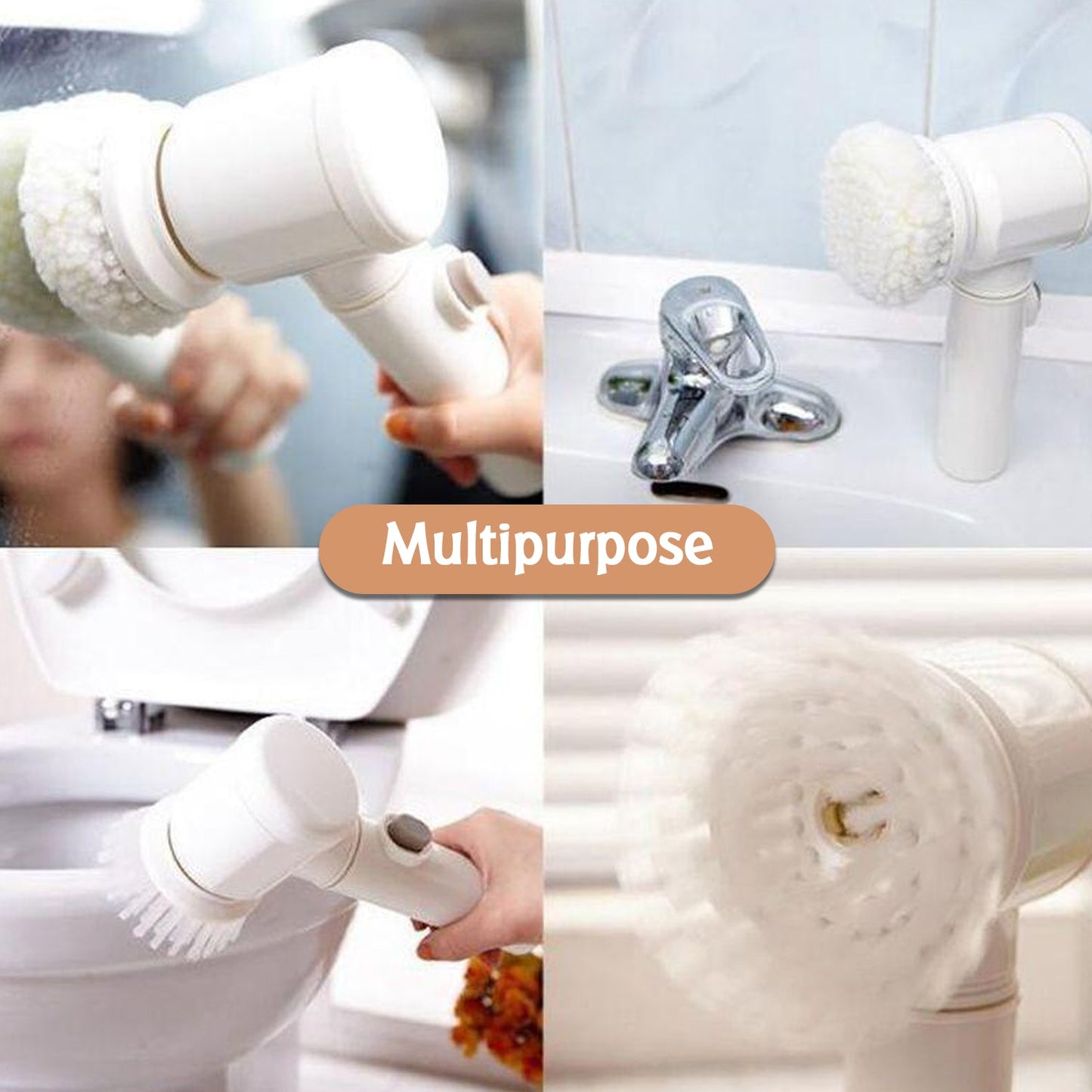 5in1 Home Kitchen Electric Cleaning Brush, Electric Spin Scrubber Mihikart