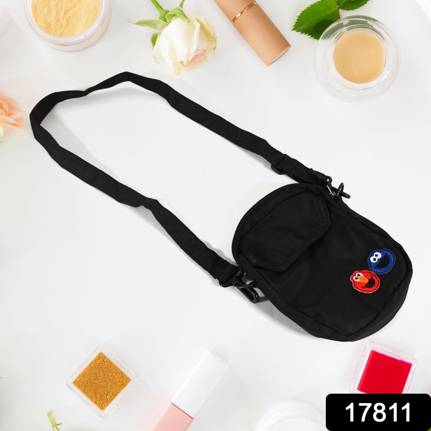 Women Nylon Joker Cute Messenger Bag Shoulder Bag Small Square Bag Mihikart