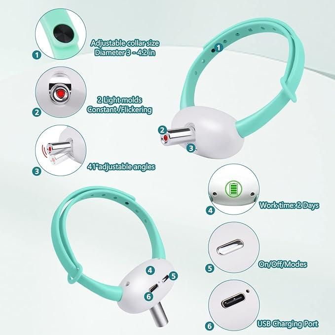 Pet Laser Collar Self Teasing Toy 5bb8c4-09