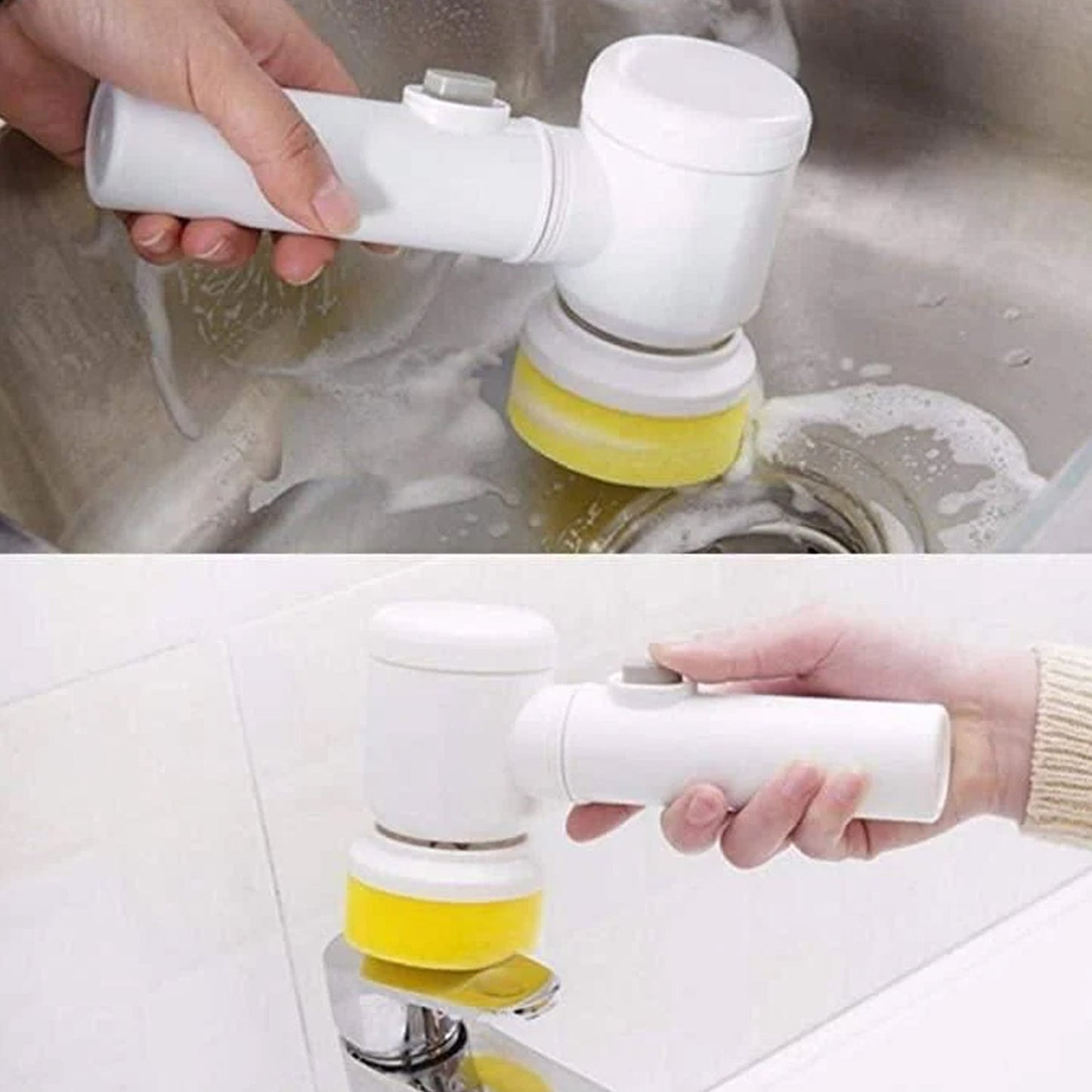 5in1 Home Kitchen Electric Cleaning Brush, Electric Spin Scrubber Mihikart