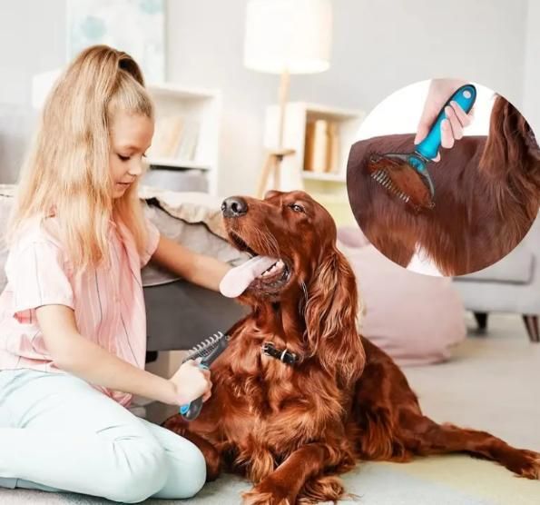 2 in 1 Deshedding Grooming Undercoat Brush 5bb8c4-09
