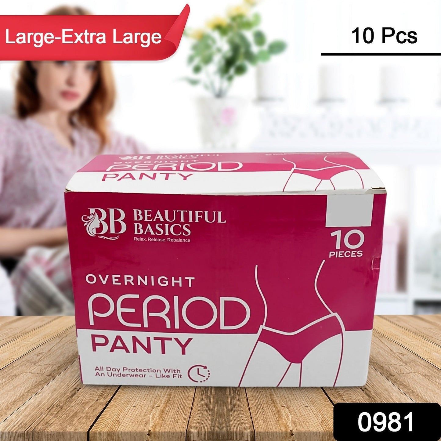 Women's Emergency Kit, Travel Kit- Includes Seamless Underwear, Pantyliner, Feminine Hygiene Sachet First Period Kit (10 Pcs) Mihikart