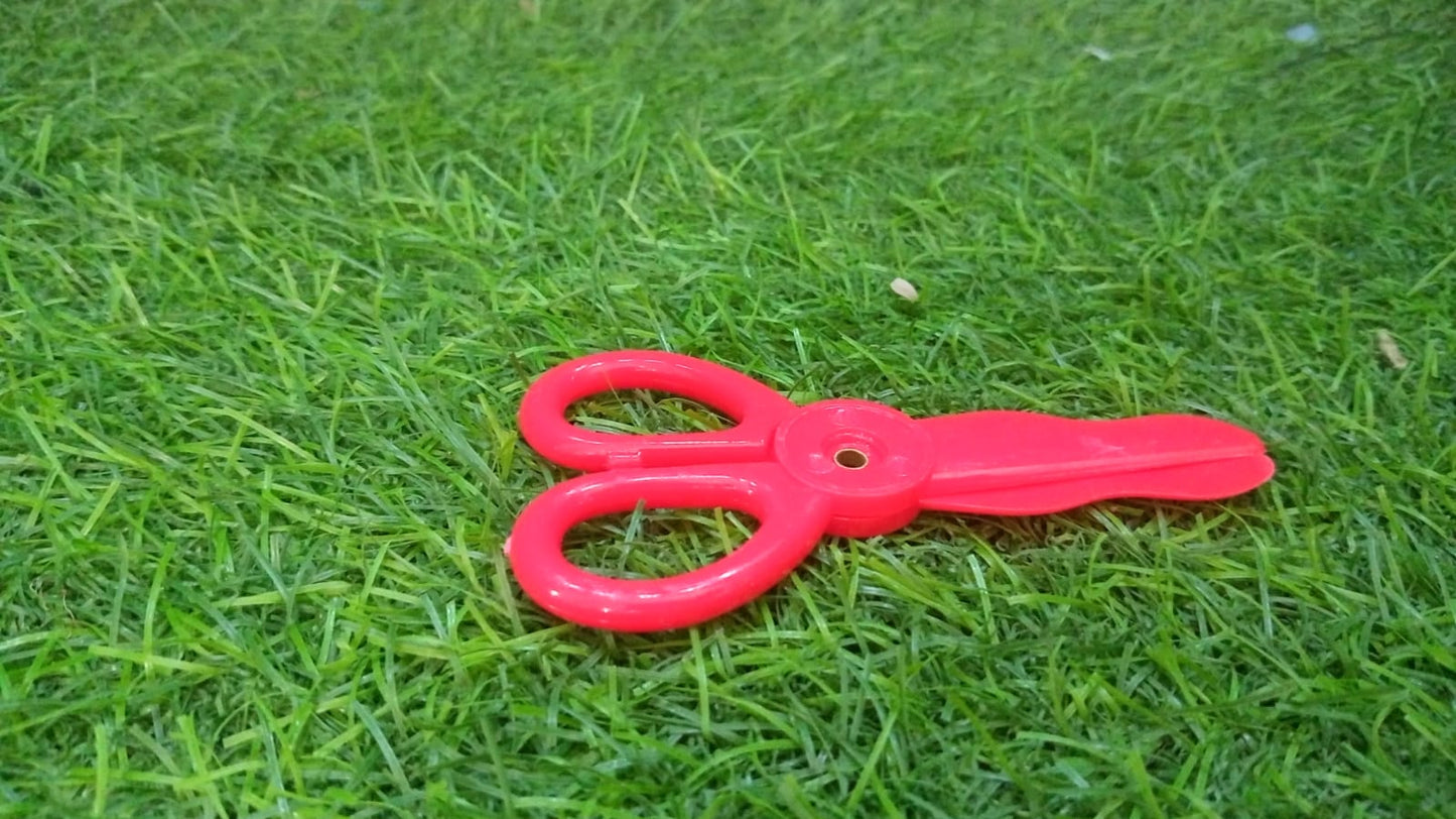 Plastic Child-Safe Scissor Set, Toddlers Training Scissors, Pre-School Training Scissors and Children Art Supplies Mihikart