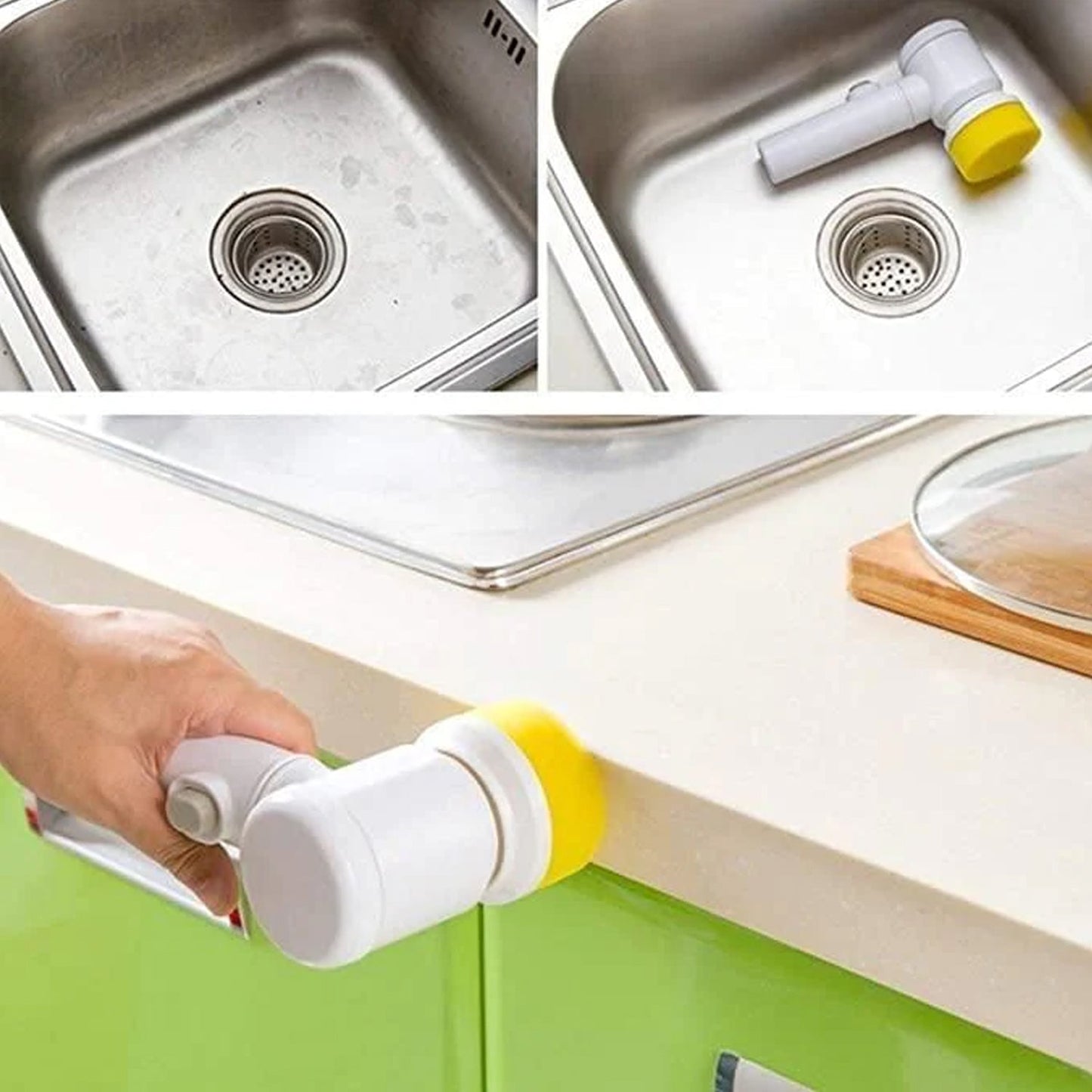 5in1 Home Kitchen Electric Cleaning Brush, Electric Spin Scrubber Mihikart