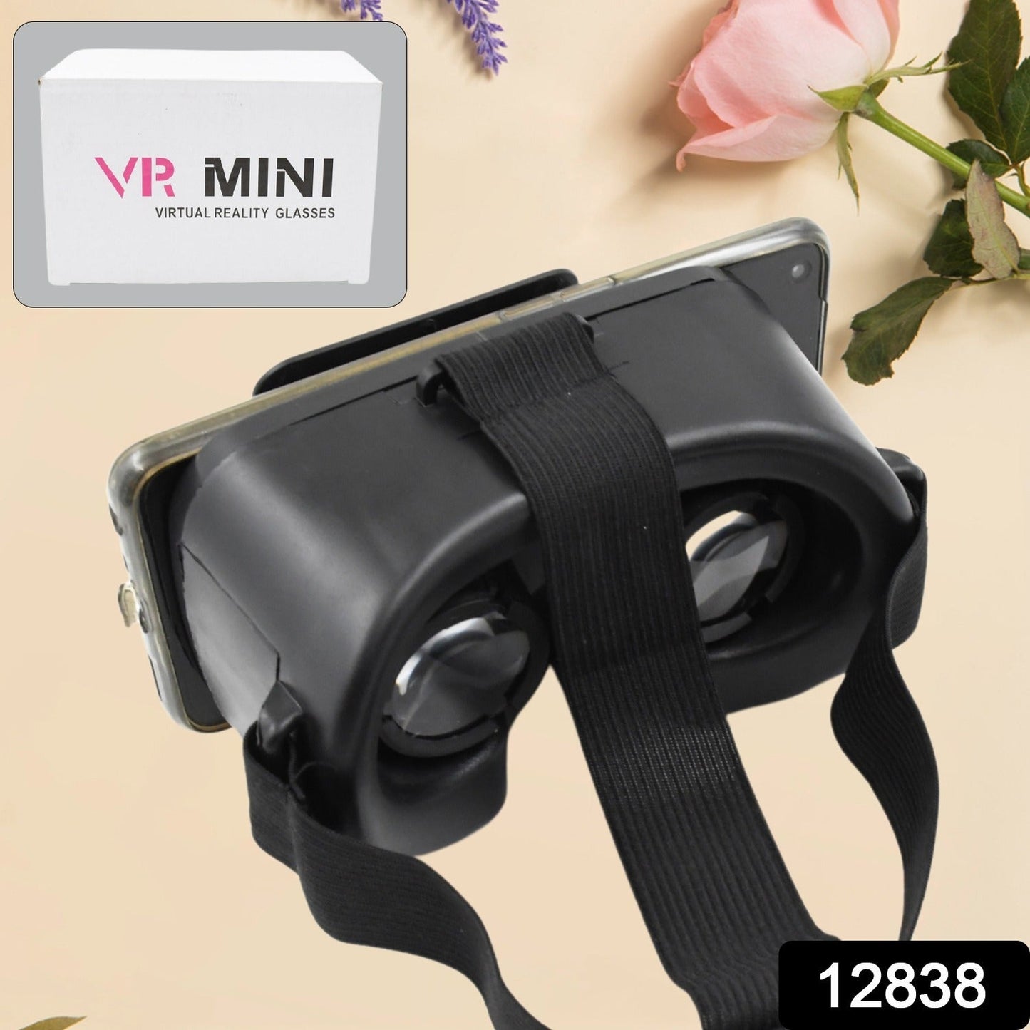 3D VR Glasses Virtual Reality Goggles Headset for All Smartphone VR Goggles-For 3D VR Movies Video Games (1 Pc) - mihikart.com Electronics