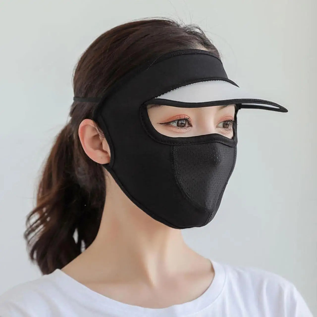 Women’s Full Face UV Protection Cap with Built-in Mask (Pack Of 4) ✅Trusted Seller