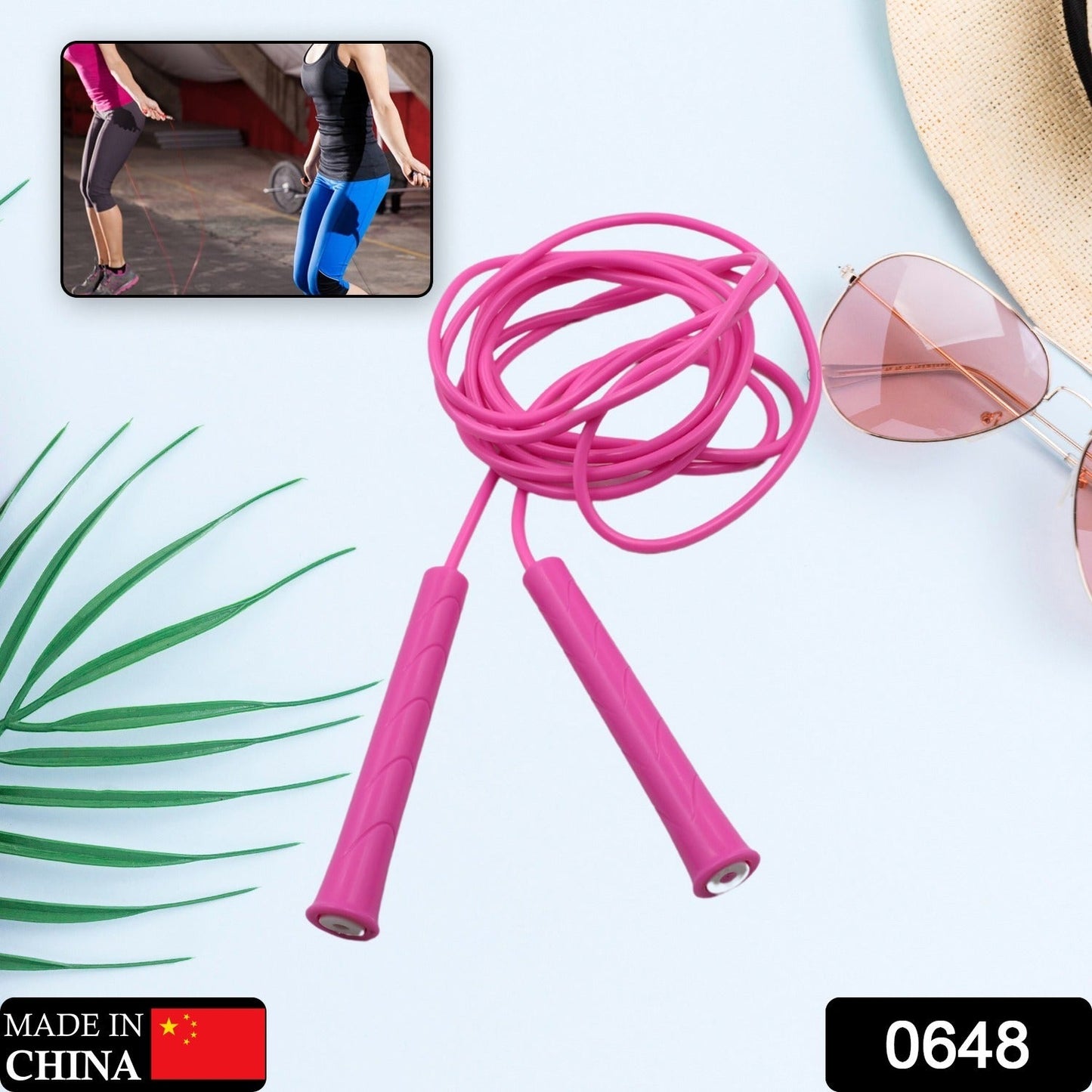 3m Plastic Adjustable Jump Rope: High-Speed Skipping, Crossfit, Fitness Mihikart