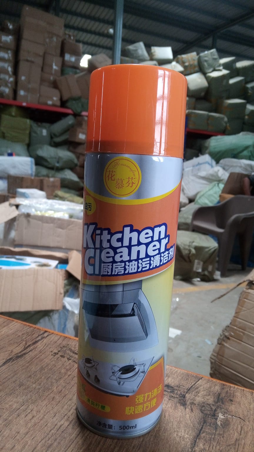 Multipurpose Bubble Foam Cleaner Kitchen Cleaner Spray Oil & Grease Stain Remover Chimney Cleaner Spray Bubble Cleaner All Purpose Foam Degreaser Spray (500 Ml) - mihikart.com Home & Kitchen