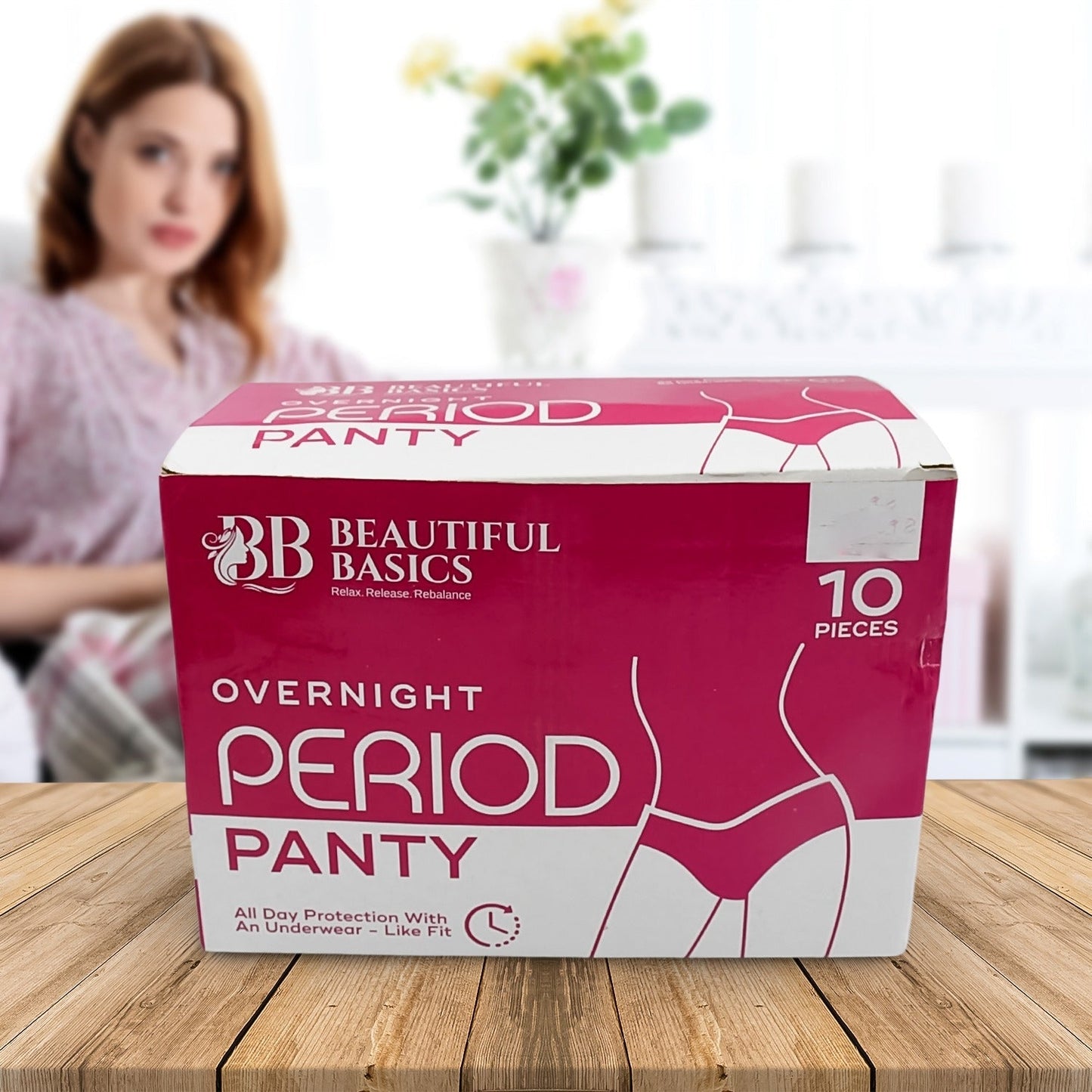 Women's Emergency Kit, Travel Kit- Includes Seamless Underwear, Pantyliner, Feminine Hygiene Sachet First Period Kit (10 Pcs) Mihikart
