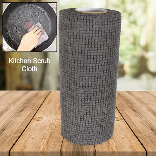 Durable Kitchen Scrub Cloth, Microfiber Cleaning Cloth Roll, Kitchen Wear-Resistant Cloth 20×22cm, Multipurpose Cleaning Cloths for Kitchen (1pc) Mihikart