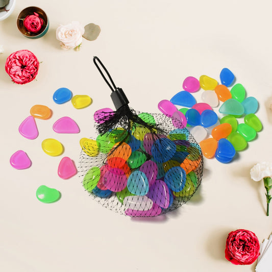 Multi-Color Decorative Stone for Garden / Lawn / Aquarium Fish Tank Gravel / Flower Pots Decoration Pebbles for Fish Bowl & All Purpose Attractive Stone Set Mihikart