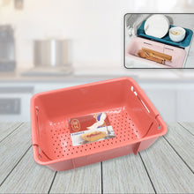 5814 Adjustable Sink Dish Drying Rack Kitchen Organizer Plastic Sink Drain Basket Vegetable Fruit Holder Storage Rack, Kitchen Strainer Dish Drying Basket, Space Saving Storage Basket (1 Pc)