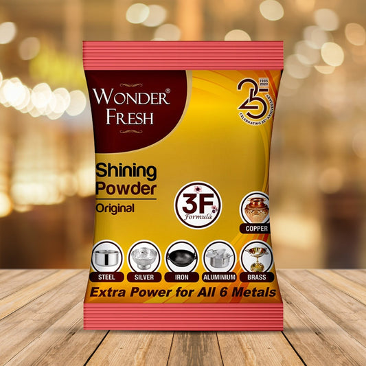 Shining Powder, Cleans and Polishes Copper, Brass, Silver, Aluminum, Iron, and Steel, Removes Tarnish and Oxidation (200 GM) - mihikart.com Home & Kitchen