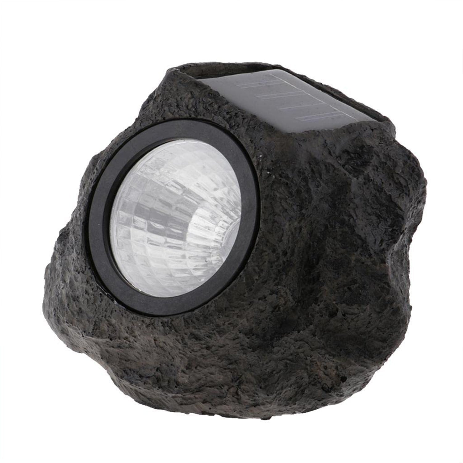 Solar Powered LED Rock Light Solar Powered LED Spotlight Faux Stone for Pathway Landscape Garden Outdoor Patio Yard (1 Pc) Mihikart