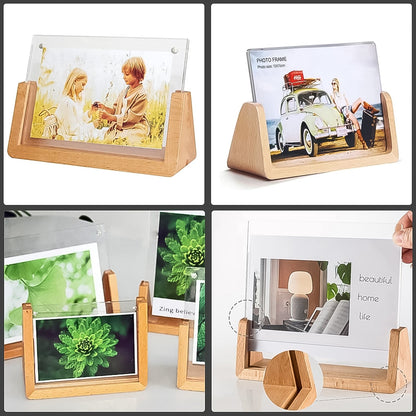  Wooden Picture Stand, Photo Frame Stand (1 Pc) Mihikart