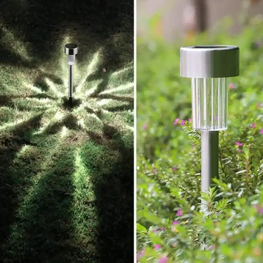 Solar Panel Led Spike Spot Light Landscape Garden Yard Path Lawn Outdors Solar Lamps, Waterproof Outdoor Decorative Landscape Lights for Garden, Patio, Yard, Walkway (2 Pc Set) Mihikart