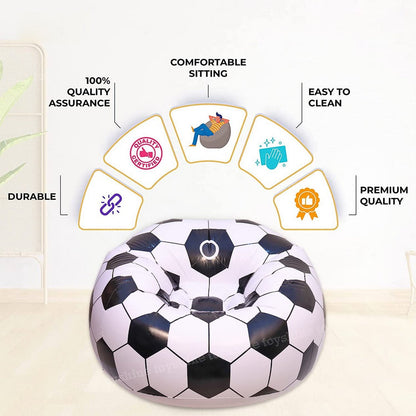 Foldable Sofa, Cartoon Style Inflatable Folding Chair, Ball Chair, Inflatable Sofa for Adults, Kids size (110cm x 80cm) Mihikart