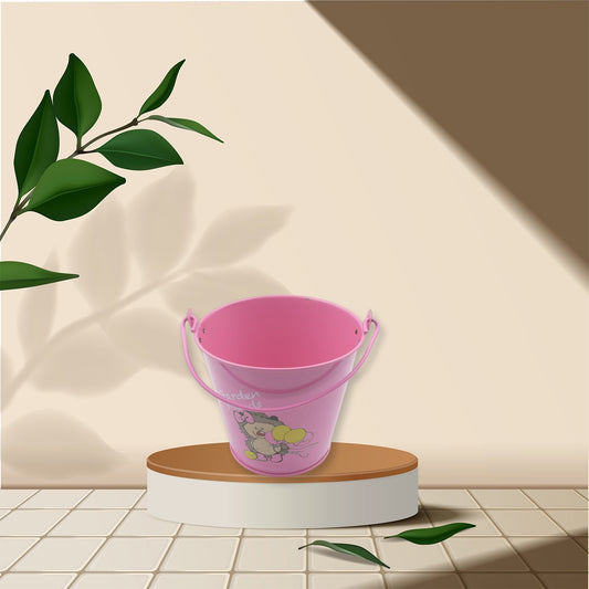Small Metal Buckets with Handles, Bucket Plant Kids Pot Plant Succulents Metal Flower Bucket Metal Candy Bucket Ice Bucket Bucket Metal Succulent Flower Pot Creativity (1 Pc) Mihikart