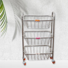 3-layer kitchen trolley for fruits, vegetables, and more