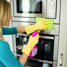 Multipurpose Rubber Cleaning Gloves: Reusable, Wet & Dry Use (1 Pair)