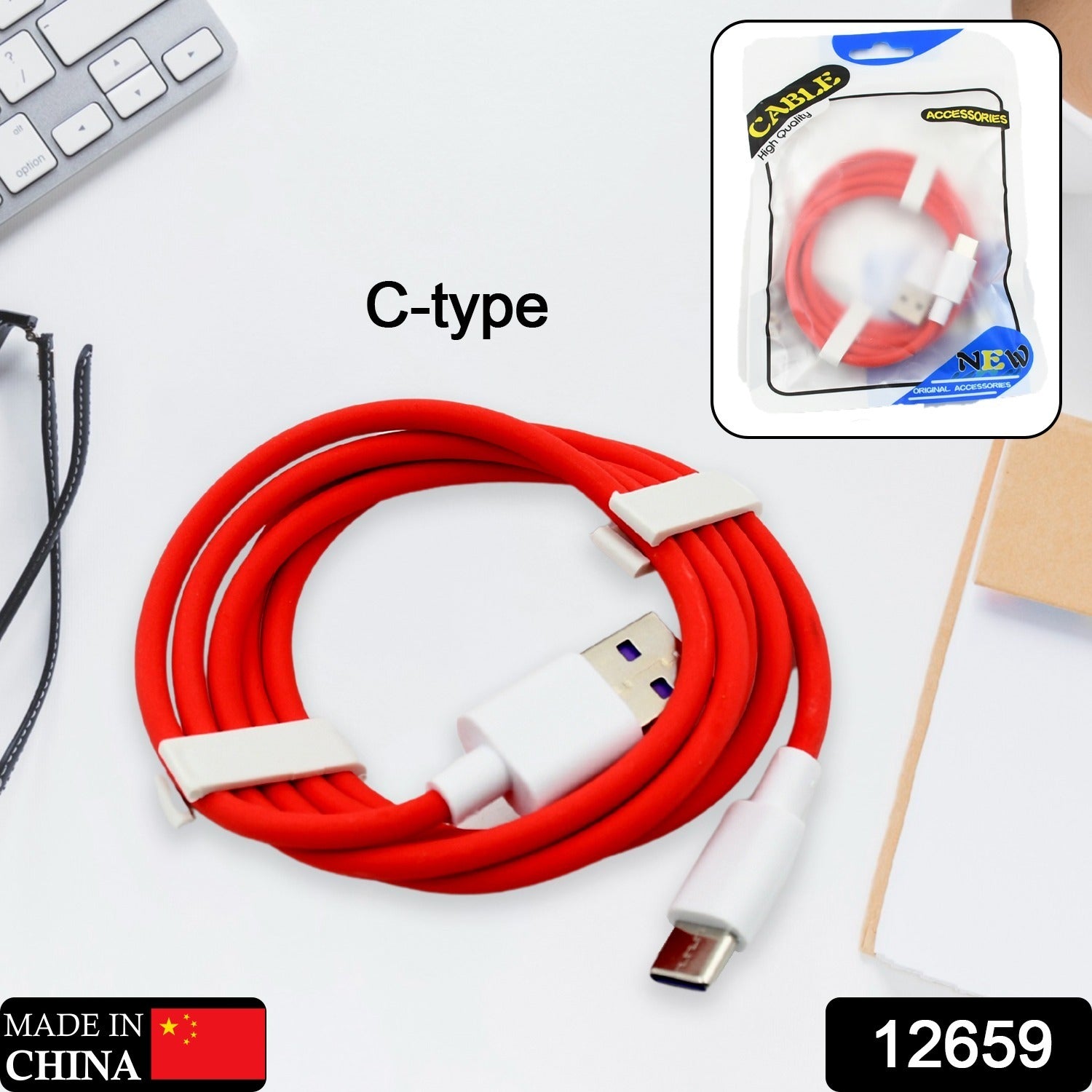 Unique Type C Dash Charging USB Data Cable | Fast Charging Cable | Data Transfer Cable For All C Type Mobile Use Mihikart