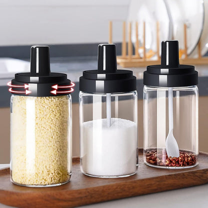 Spice Box Glass Jars Multipurpose Masala Seasoning Box Set (1 Pc) Mihikart