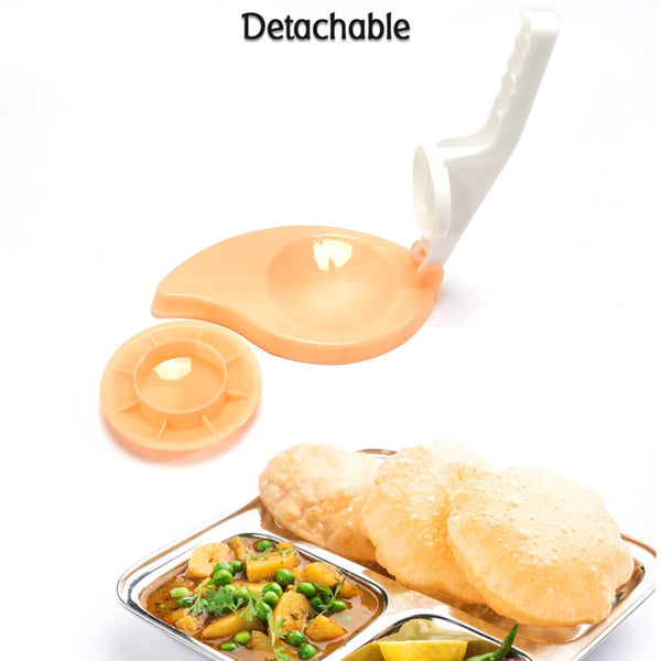 Plastic puri chapati press machine for easy kitchen use.