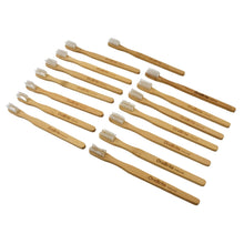 Bamboo Wooden Toothbrush Soft Toothbrush Wooden Child Bamboo Toothbrush Biodegradable Manual Toothbrush for Adult, Kids (15 pcs set / With Round Box)