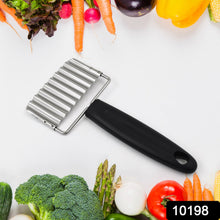 Stainless Steel Vegetable Salad Chopping Knife Crinkle Cutters 