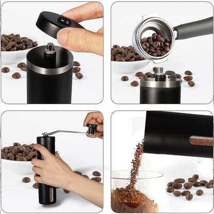 Portable Stainless Steel Manual Coffee Grinder (1 Pc) - mihikart.com Home & Kitchen