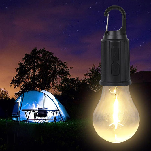 Rechargeable Camping Lights for Tents LED Camping Tent Lantern 3 Lighting Modes Tent Lamp Portable Emergency Camping Lights with Clip Hook for Camping Hiking Fishing, Backpacking (1 Pc) - mihikart.com Garden & Outdoors