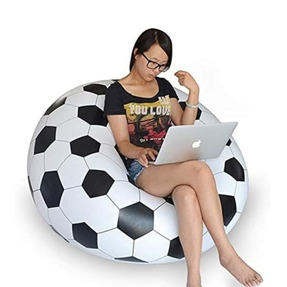 Foldable Sofa, Cartoon Style Inflatable Folding Chair, Ball Chair, Inflatable Sofa for Adults, Kids size (110cm x 80cm) Mihikart