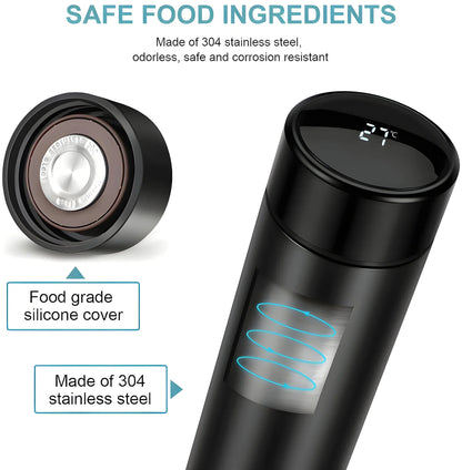 0726 Smart Vacuum Insulated Water Bottle with LED Temperature Display (1 Pc / Multicolor) - mihikart.com Water Bottles