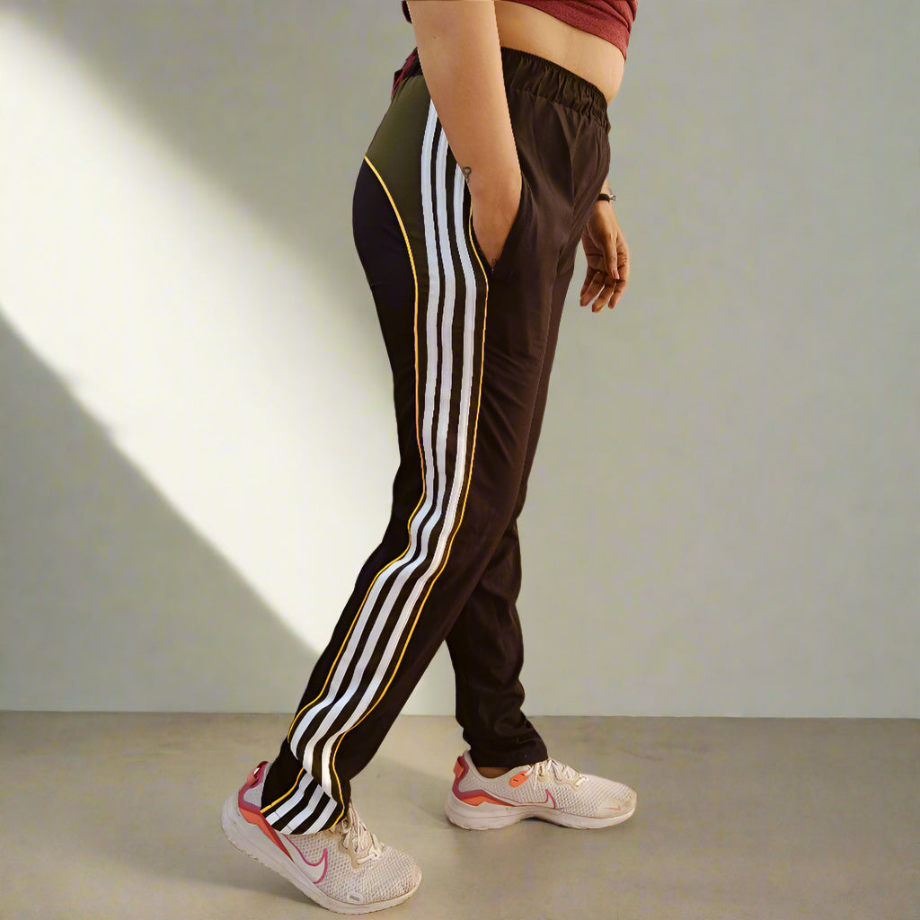 Premium Cotton-Blend Track Pants with Side Stripes and Piping – Perfect for Running, Jogging & Casual Wear Mihikart
