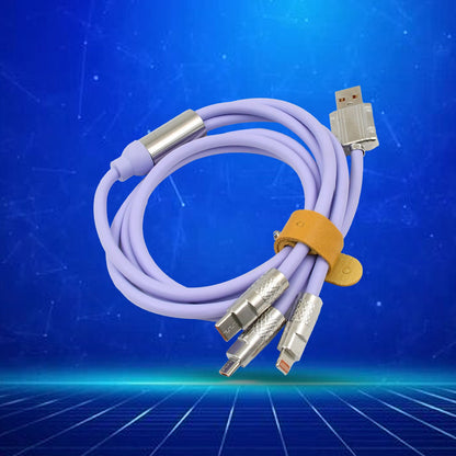 3 in 1 Multi Super Fast Charging Cable (1 Pc) - mihikart.com Electronics