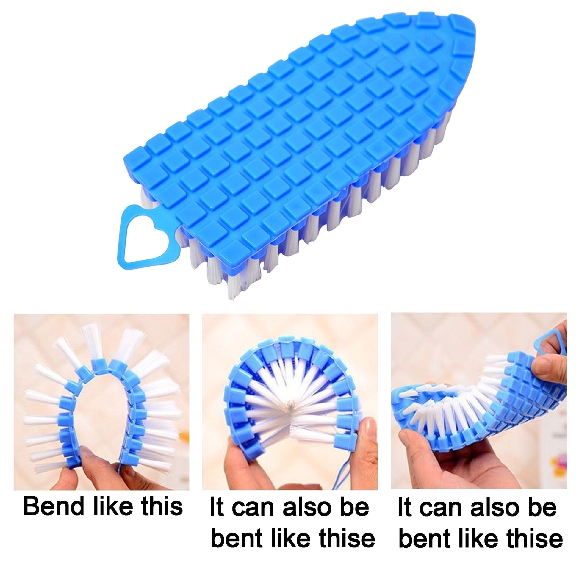 Flexible Plastic Cleaning Brush for Home, Kitchen and Bathroom, Mihikart