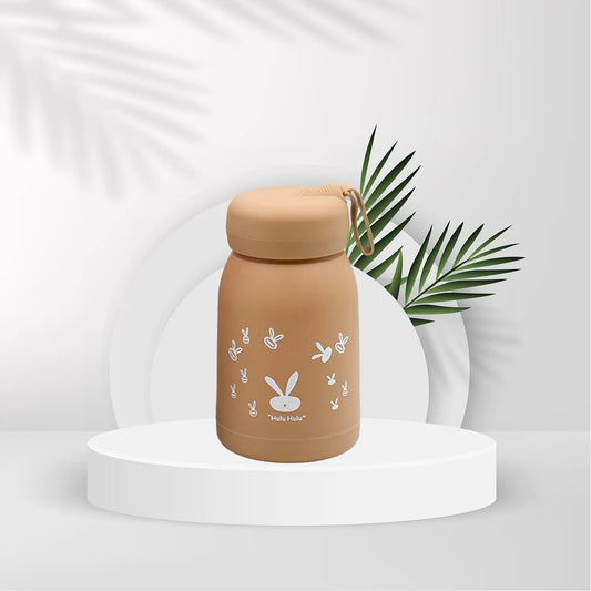 Cute water bottle for kids - 360 ml Cute Bunny Water Bottle | Cute Rabit Print Water Bottle for Boys and Girls | Kids Return Gift | Water Bottle Sipper | Insulated Water Bottle (MOQ :- 100 Pc) Mihikart
