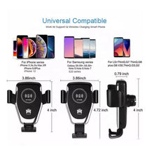 Car Phone Holder Wireless Car Charger 10W Qi Fast Charging Car Charger Gravity Auto Clamping 360Ã‚Â° Rotation Air Vent Car Mount Holder