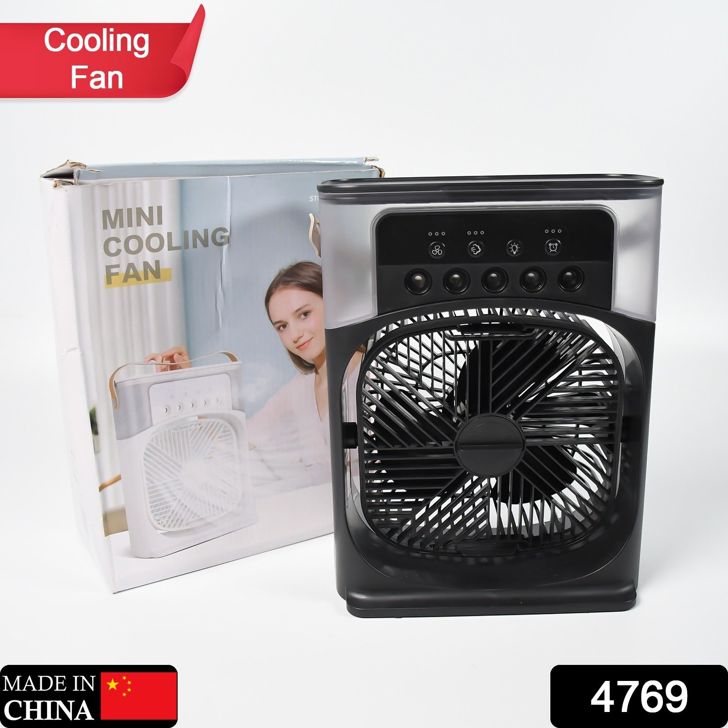 Portable Air Conditioner Fan Personal Air Cooler Desk Cooling Fan (Battery Not Include) - mihikart.com Home Improvement