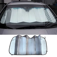 Front and Rear Foldable Car Sunshade (Silver) ✅Trusted Seller