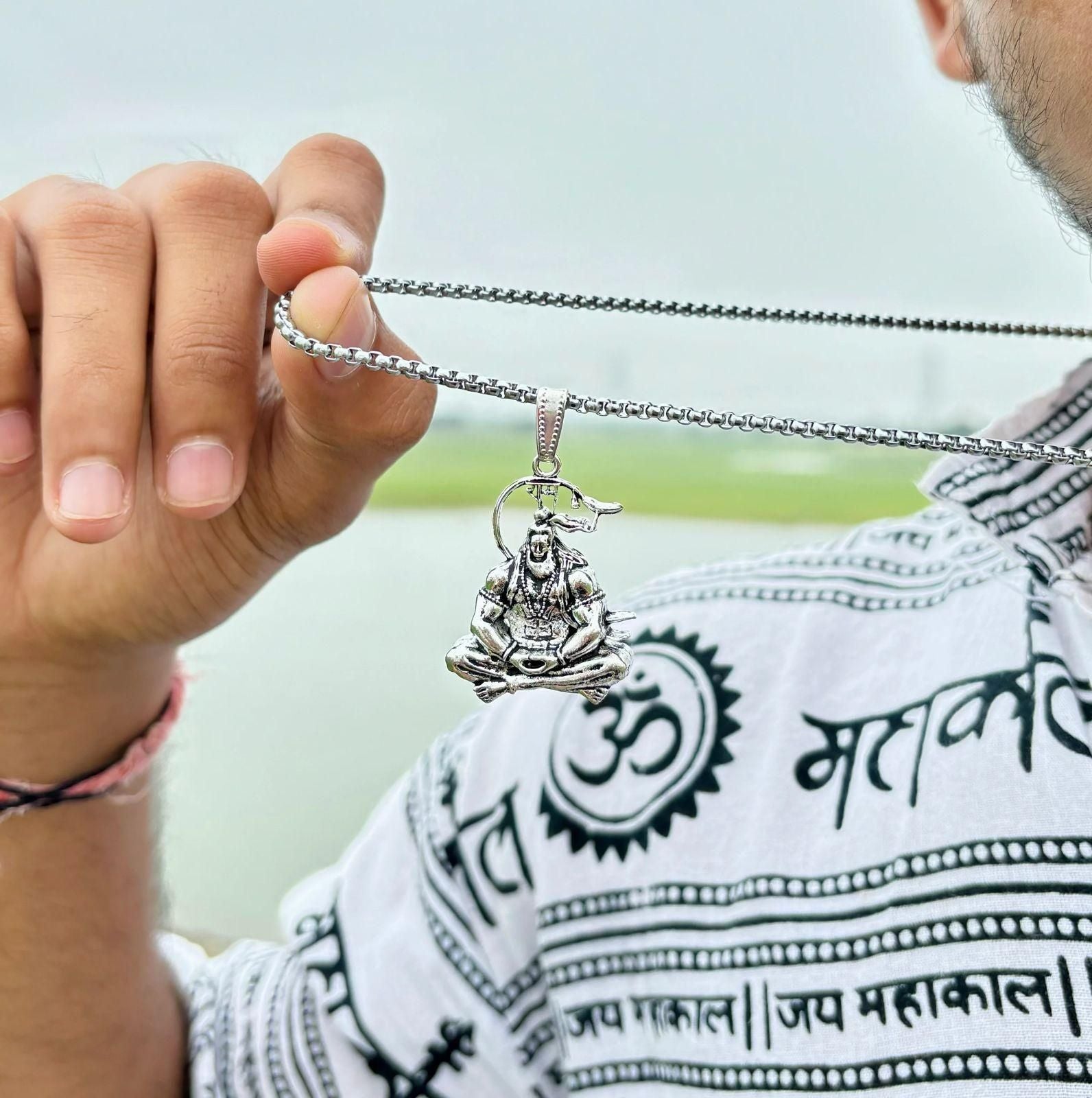 Lord Hanuman Chain With Pendant (Pack of 4) Mihikart-01