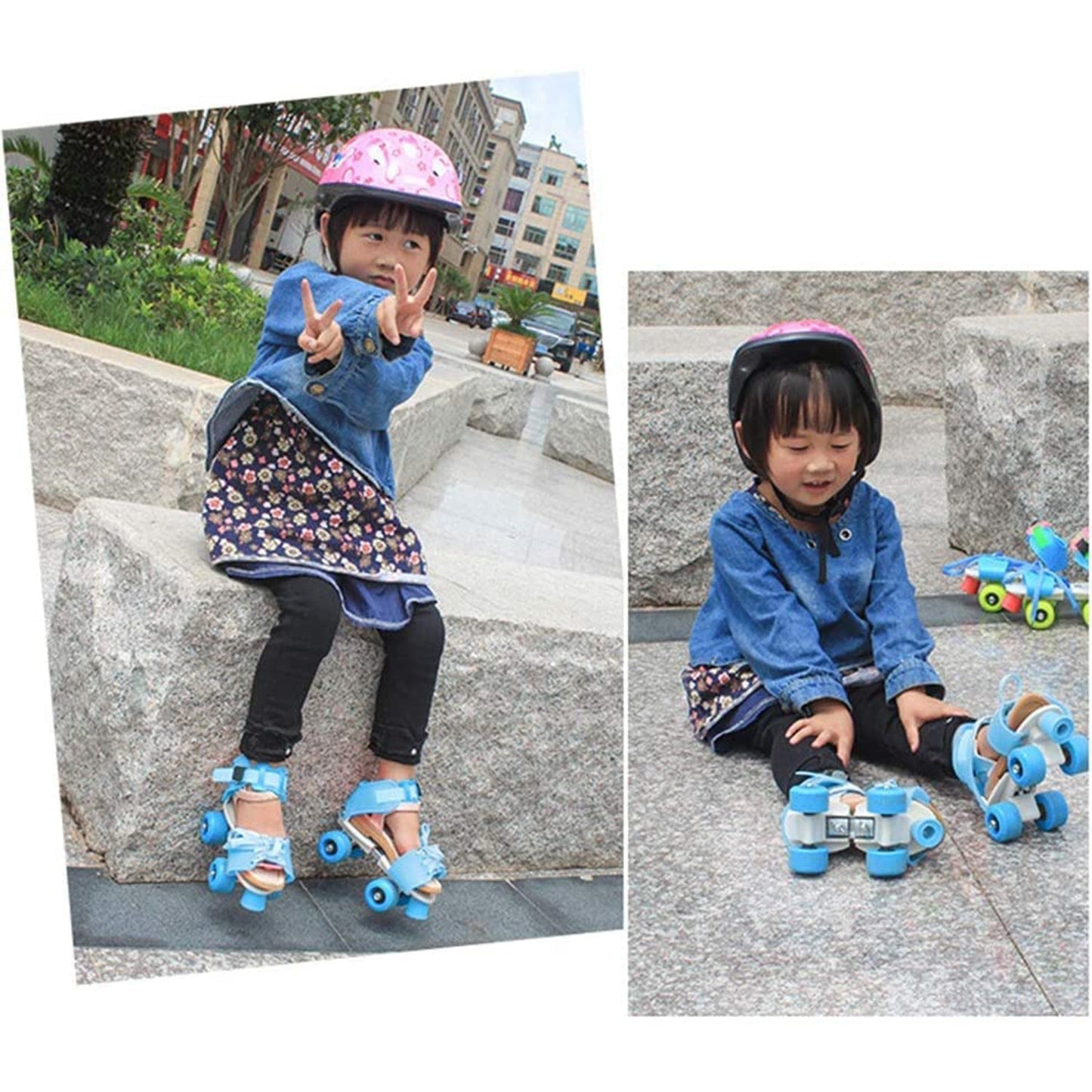 Roller Skates for Kids, Very Adjustable & Comfortable to Use / Roller Skate, Skating / (Pair of 1)  Mihikart