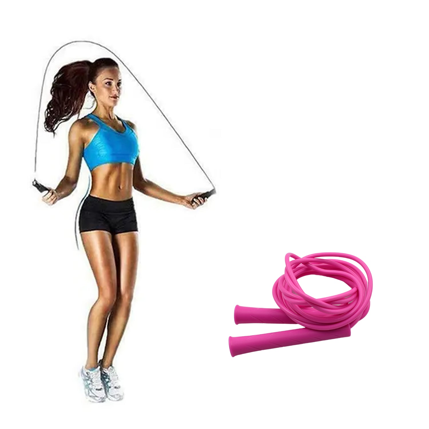 3m Plastic Adjustable Jump Rope: High-Speed Skipping, Crossfit, Fitness Mihikart