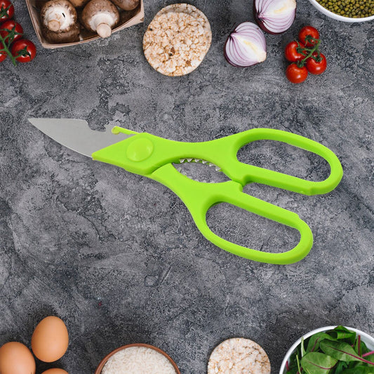 Multifunction Kitchen Tools Stainless Steel and Plastic Kitchen Knife and Scissor Ideal Accessory Set for Kitchen Mihikart