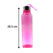 Set of 1000ml square bottles for water and beverage storage, featuring a clear design.