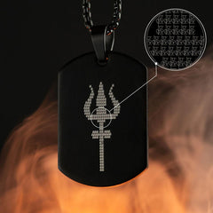 Mahadev Trishul Pendant with Chain Mihikart-01
